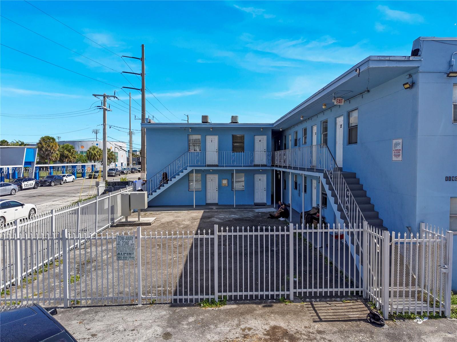 Proud to present a 12-unit multifamily property at 1190 NW 67th Street, Miami, located in a high-demand rental area. This well-maintained building features 10 spacious 1-bedroom, 1-bath units and 2 studio apartments, all with central AC and modern updates. Generating strong rental income with room for growth, this property offers immediate cash flow and long-term investment potential. A prime opportunity in a thriving market.