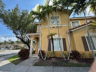 Corner Unit in the desirable Community of "Leeward" at Doral This 2 story Townhouse features 4 bedrooms, 3 bathrooms, Office room, one of the bedrooms is located on the ground floor and the Master is upstairs. Large Kitchen and Laundry room inside the unit. Full access to the Resort-style "Island at Doral Club House" with swimming pool, jacuzzi and kiddie pool for the little ones, tennis and Basketball Courts, fully equipped gym, playground. Next to Ronald Reagan High School, close to the new Legacy Park, great restaurants, shopping, malls, turnpike, major highways and Miami International Airport. Schedule your appointment today.