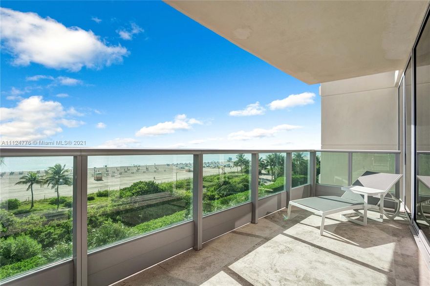 Corner Residence with a wrap-around terrace with a true 3B-3.5Bath completely redone furnished residence in the heart of Miami Beach. The building offers 5-star facilities including beach and pool service, security, concierge, valet parking onsite management and much more.
