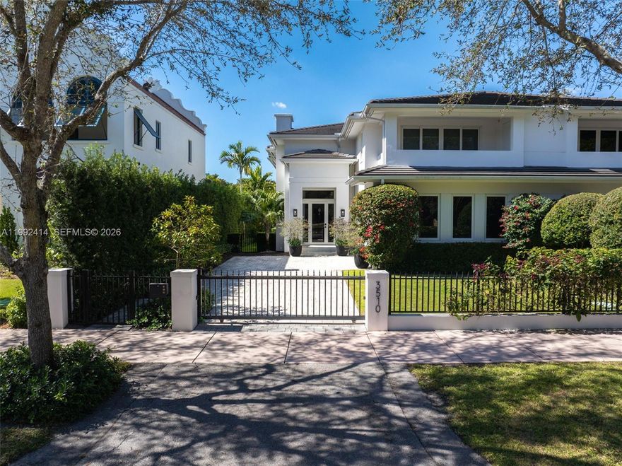 Stunning modern townhome in the heart of Coral Gables. Offering 3,650 square feet of bright, thoughtfully designed living space, this residence features 4 bedrooms and 4.5 bathrooms with a seamless open layout ideal for both everyday living and entertaining.

The home showcases beautiful herringbone tile flooring throughout, an elegant electric fireplace, and a sleek Italian kitchen equipped with Bosch appliances. The spacious primary suite offers a spa-like bathroom with double vanity, walk-in shower, freestanding soaking tub, and a unique outdoor shower for a true resort-style experience.

Enjoy the convenience of a private elevator, dedicated laundry room, and two-car garage. Step outside to your private pool and summer BBQ area, creating the ultimate outdoor entertaining space year-round.