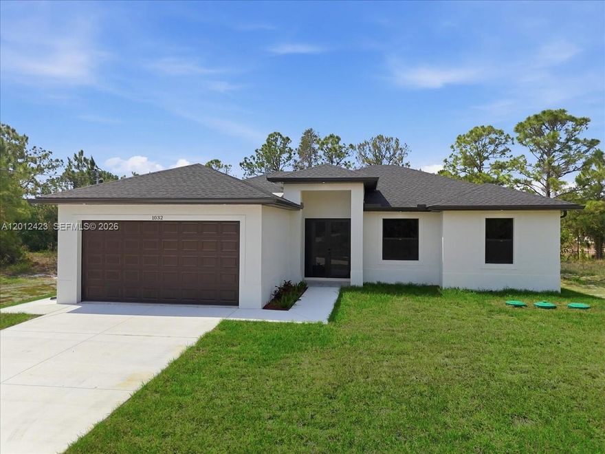 STEP INTO EASY FLORIDA LIVING AT LEHIGH ACRES,LEE COUNTY WHERE COMFORT,SPACE AND SMART BUYING COMES TOGETHER BEAUTIFULLY,THIS SERENE RETREAT OFFERS THE PERFECT BALANCE OF PRIVACY AND CONNECTION TO NATURE. THIS 4 BED/2BATH,2CAR GARAGE, SHARES AN OPEN LAYOUT OF KITCHEN, DINING AND LIVING AREA,HIGH CEILINGS,PORCELAIN FLOORS,IMPACT DOORS & WINDOWS, SS APPLIANCES, WATERFALL STYLE ISLAND WITH QUARTZ COUNTERTOPS AND MORE.LOCATION IS WITHIN MINUTES TO MAJOR COMMUTERS ROUTES, DRIVE TO SHOPPING AREAS,RESTAURANTS,SCHOOLS, PARKS,GOLF COURSES,INT'L AIRPORT, RIVERS, FISHING AND GULF COAST BEACHES!! DON'T MISS THIS OPPORTUNITY TO EMBRACE THE FLORIDA AFFORDABLE LIVING LIFESTYLE YOU'VE ALWAYS DREAMED OF! CONTACT US TODAY TO SCHEDULE YOUR PRIVATE TOUR!!!
