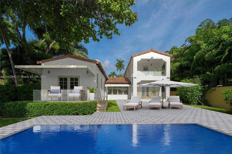 Step Inside With Me! The lowest priced waterfront home on the Venetian Islands! This East facing cottage style home with guest suite is positioned deep in from the causeway, allowing for peaceful living & convenient boating. With beautiful sunrises, ocean breezes, & open water views, consider this your moment to invest in this ultimate Miami Beach community. Renovate or complete an addition on the premier Dilido island surrounded by $20mil-$30mil properties. Enjoy boating with direct bay access + 60 FT of water frontage. The coveted Venetian Islands are not just a highly desirable location, they are a lifestyle. Wake up and feel like you’re on vacation - brunch & shop in Sunset Harbour & relax on the beach. World-class restaurants, entertainment, fitness studios & shops just minutes away.