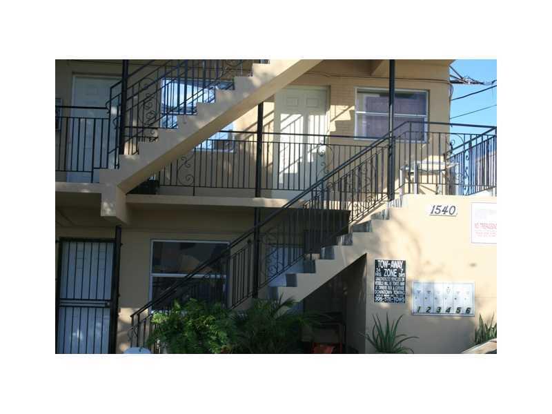 6-2Bdrm/2Ba units, 12 front doors, fenced off street parking 10 cars, Faces one-way street, ingress from street behind also, Seller pays title policy/chooses close agent, discloses no 40yr cert. Walking distance to downtown Miami, local clubs, public tran sportation. Expect multiple offer situation. DO NOT go inside fence, camera surveillance. There may be CRA/Grant monies for rehab of this property. Rents increasing, demand high for 2/2 units in this area.