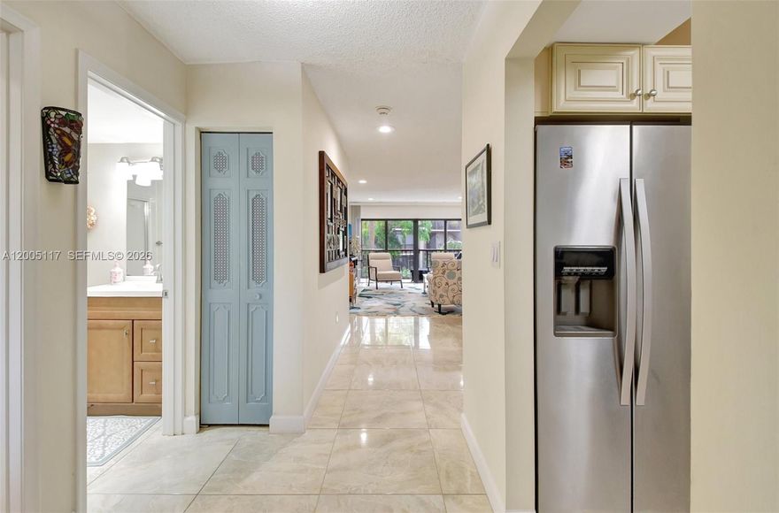 Experience the Palm Beach lifestyle at Southgate in this tastefully decorated turnkey 2 Bed 2 Bath fully renovated unit w/ an updated kitchen, granite countertops & new cabinets, updated bathrooms, deeded ocean/beach access, intracoastal front pool, & security attended lobby. This unit is in pristine condition. Views of lush landscaping from the large screened terrace. The common areas have beautiful fountains & multiple water features. There is also a sauna for your relaxation adding to the resort feel. Residents and their guests enjoy private beach access & storage available at the beach for beach chairs & other recreational items.