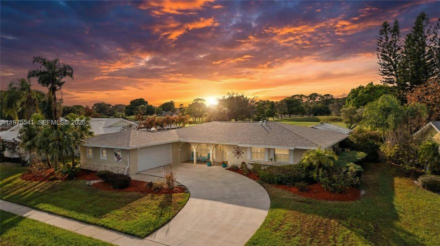 Welcome to 2802 SE Pine Valley Street in the desirable Sandpiper community of Port Saint Lucie. Perfectly situated on the 18th fairway of the Saints Golf Course, near the end of a quiet cul-de-sac, this property offers exceptional privacy with a center median providing added serenity and generous distance from neighboring homes. Enjoy breathtaking golf course and sunset views from your private backyard oasis, complete with a sparkling pool and a spacious covered, screened outdoor entertainment area — ideal for relaxing evenings or hosting family and friends year-round. Step inside to discover a thoughtfully designed, spacious floor plan featuring a formal living room, a comfortable family room, and a versatile dining room that can easily serve as a home office or flex space to fit your lifestyle. Natural light and scenic views enhance the home’s inviting atmosphere. Leave your worries behind with a brand-new roof, offering peace of mind and long-term value.
This home is located in the "Club Med" area just about an hour and a half north of Miami