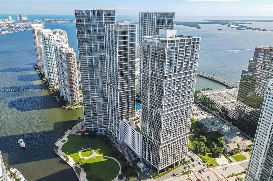 Unique opportunity at Icon Brickell Tower 2: Two corner units side by side, nearly 2,600 sq ft with 16-ft floor-to-ceiling impact windows showcasing stunning water and city views. Combine them into a grand 4-bed, 4-bath residence with spacious living-dining areas, family room, and two terraces offering direct access to the 2-acre pool deck. Includes 2 assigned parking spaces and valet. Enjoy resort-style amenities: 300-ft pool, 50-person hot tub, 5-star spa & fitness center, movie theater, game room, steam room, sauna, and 24-hr concierge. Walk to Brickell City Centre, Mary Brickell Village, and Michelin-starred restaurants.
