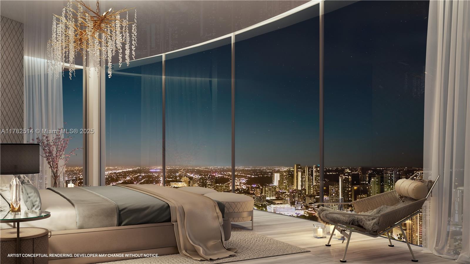 Property for Sale at 851 Ne 1st Ave Ph 5500, Miami, Broward County, Florida - Bedrooms: 4 
Bathrooms: 6  - $6,990,000