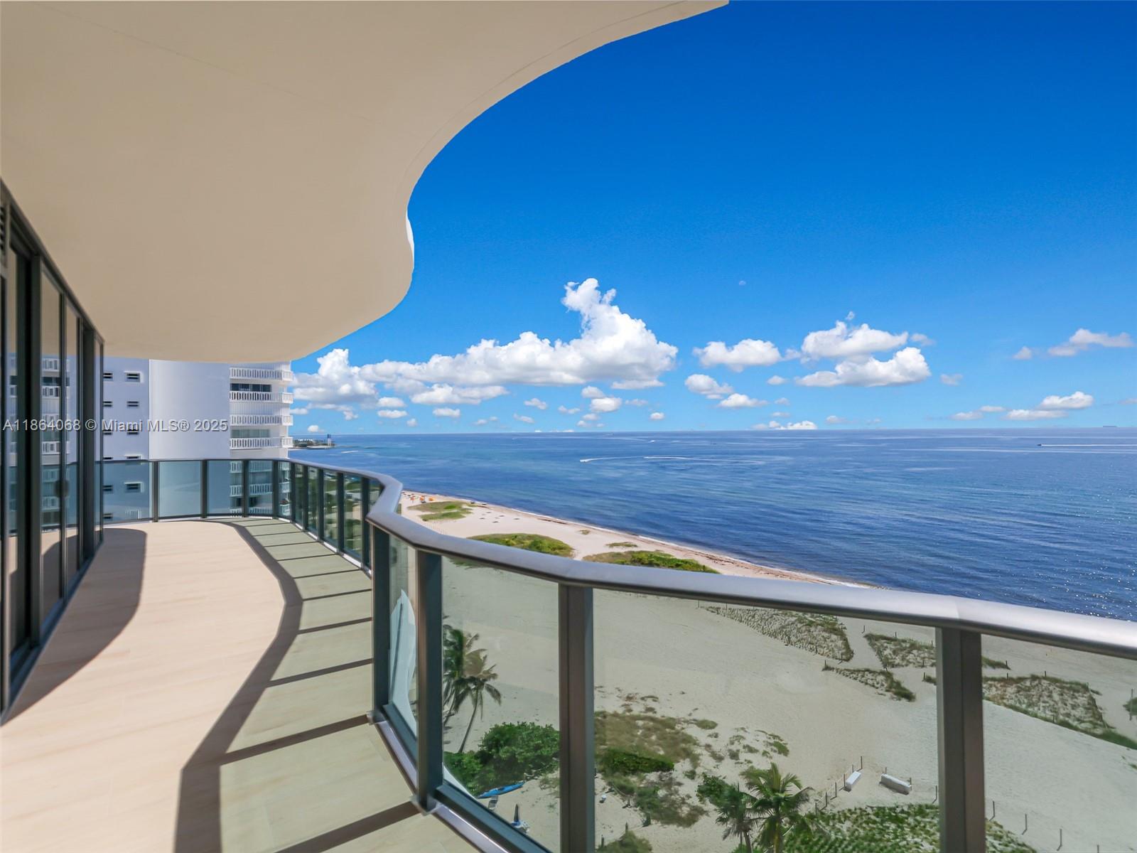 Stunning new 3BR/3.5BA residence at Casamar in Pompano Beach with direct oceanfront and Intracoastal views. Approx. 2,600 SF interior plus over 1,000 SF of terraces wrapped in floor-to-ceiling glass offering breathtaking sunrise & sunset panoramas. Features include upgraded wide-format porcelain wood plank flooring, Italkraft cabinetry, Wolf and SubZero appliances and natural gas cooktop plus private storage unit and upgraded audio video system. Luxury amenities include 2 resort-style pools, fitness center, pickleball, golf simulator, sunrise & sunset lounges, game room, spa, and full pool & beach service. Walking distance to shops & dining, experience the best in oceanfront living.