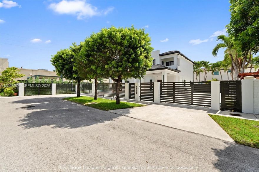 Stunning fully remodeled 5-bedroom, 4-bathroom home located in an excellent location! This modern masterpiece features luxury finishes throughout, elegant chandeliers, a private movie theater, and unique designer touches in every space. Enjoy your own resort-style backyard with a heated pool and jacuzzi, perfect for entertaining and relaxation. The sale includes all furniture, offering a completely turnkey opportunity with sophisticated modern décor and high-end furnishings. A rare gem combining comfort, style, and luxury living!