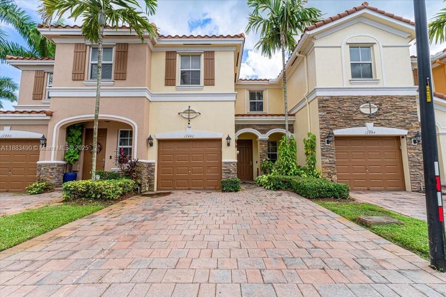 Fabulous 3-bedroom/2.5 bathroom townhome in Emerald Creek at Plantation. This great property comes with tiled floors throughout the first floor and installed wood floors on the stairs and second floor. Many upgrades include wood cabinets, granite countertops, and stainless steel appliances. 1-attached covered garage with space for 2 additional cars on the driveway. It is a very peaceful and quiet gated community with a pool. Great location next to I-595, A-rated schools, and just minutes from Sawgrass Mills Mall, restaurants, and grocery stores.
Driving Directions: