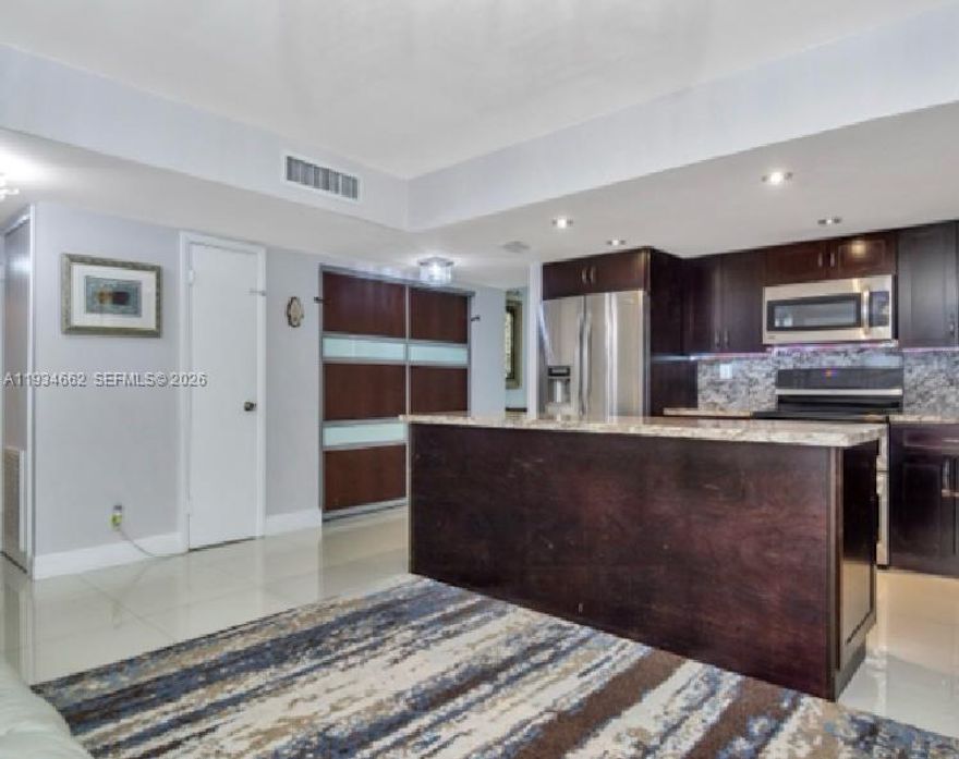 This is a beautifully remodeled apartment in the heart of Aventura. Conveniently located on the ground floor! It has it's parking spot right by the back door for direct entrance. This apartment has 4 bedrooms and 2 full bathrooms. Family and pet-friendly community/ two pools, kiddie pool, playground, gym, security patrol, BBQ area, clubhouse, sauna. In front of 3 miles of exercise path around the Golf Course, A+ SCHOOLS, AVENTURA MALL- Just 2 Blocks Away; BEACH- Just 5 min. 1 BLOCK: Aventura Mall, Target, Winn Dixie, Publix, Sinagogues, Walgreens, Kosher Kingdom and many other things and all walking distance.