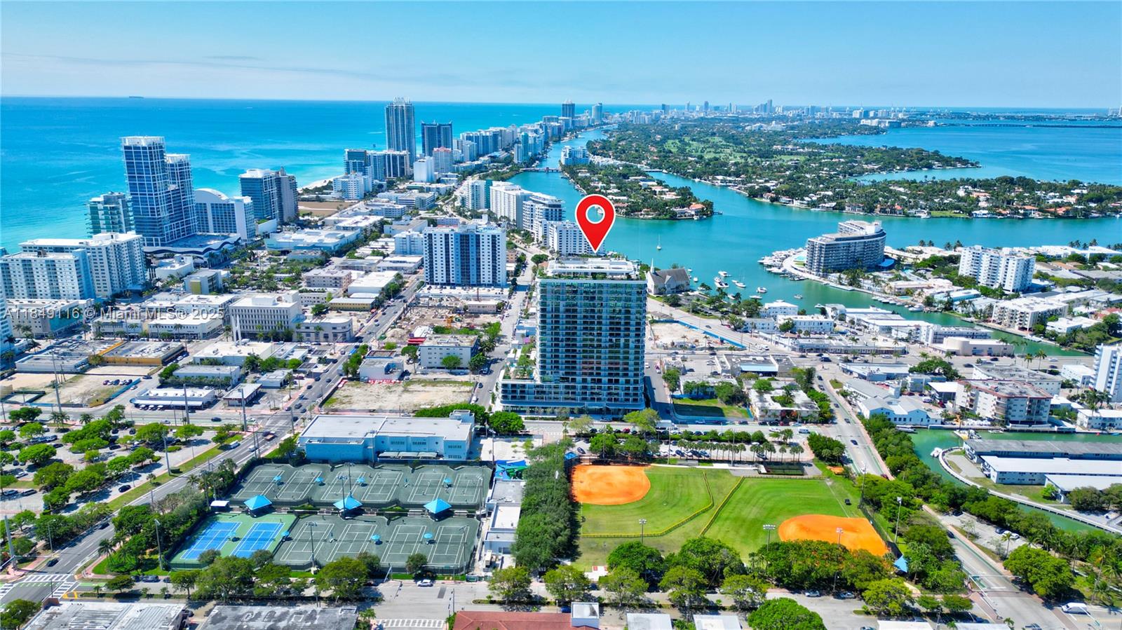 Experience Brand New Luxury living at this exceptional 22-story LEED Gold Certified building in Miami Beach, 2 Bedrooms & 2 Bathrooms with modern layouts and expansive private balconies. Perfectly situated blocks from the beach and approved for short-term rentals, the property features a grand double-height lobby, advanced smart-building technology, and resort-style amenities. Enjoy a 150-foot pool with cabanas, a fitness center, yoga lounge, kids’ playroom, and multiple dining venues. Residents benefit from a private rooftop with panoramic views, a golf cart shuttle to the beach, and lifestyle concierge services. Each residence comes fully furnished with floor-to-ceiling glass doors, high ceilings, and breathtaking views of the ocean, park, and skyline.