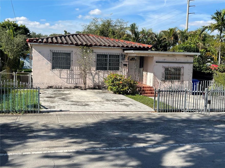 Investor Special – Complete Rehab Opportunity!

Located at 1040 NW 28 Avenue in Miami, this single-family residence offers tremendous potential for investors, contractors, or buyers ready to transform a property from the ground up. The home requires a full renovation, making it the perfect blank canvas for a modern redesign, fix-and-flip project, or long-term rental investment.

The property sits on a generous lot with ample space for expansion, outdoor living, or landscaping upgrades. Importantly, it is situated in a primary zone for duplex use, opening the door to increased value through redevelopment or income-producing possibilities.

Its central location provides easy access to major highways, Downtown Miami, Coral Gables, and Little Havana, while being close to schools, shopping, dining, and cultural attractions.

With strong demand for updated homes and multi-family options in this area, the upside potential is significant. Whether you envision a stylish remodel to resell, a duplex for rental income, or a custom residence to hold, this property is a rare opportunity to create value in one of Miami’s most dynamic neighborhoods.

Bring your contractor and imagination—this is your chance to turn a distressed property into a profitable asset in the thriving Miami market.