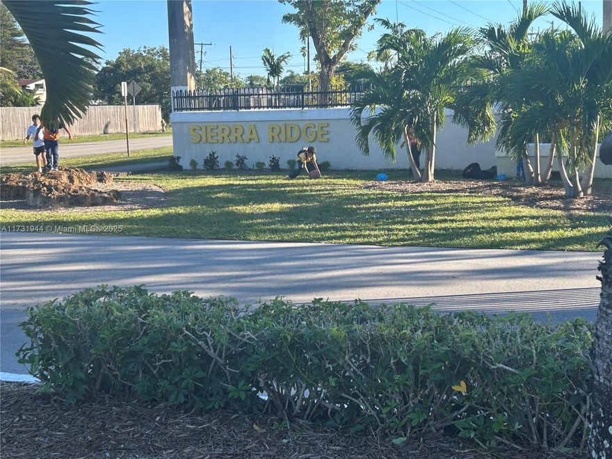 Perfect for first time buyers or investors. 
This attached villa with High cathedral ceiling, split floor plan, 2 bedrooms, 2 full bathrooms, looks bigger then 1,121 sq ft, with private fenced porch.This unit is waiting for some LTC and create your own home. Full size washer & dryer. In a gated fence  community. Only $433,00 per month HOA fees. No age restrictions, can be rented right after purchase. Community Club house with a private pool. 
Sierra Ridge is close to Aventura Mall, main roads, between Miami & Ft Lauderdale airport.  Nearby schools for all ages. Credit score 700 & 25-30% DP.