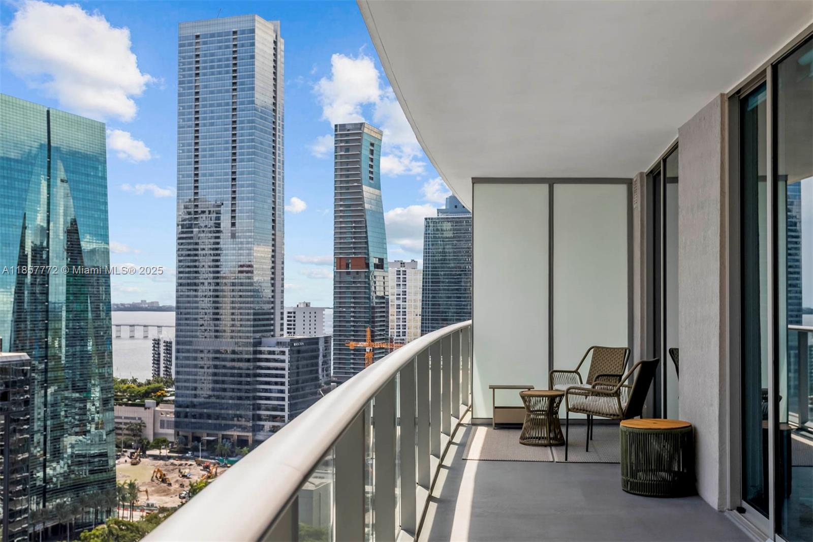 Experience elevated living in this fully furnished 2-bedroom + den, 2-bath residence at Millecento in the heart of Brickell. Perched on the 26th floor, this 1,195 SF home features an open layout with floor-to-ceiling impact glass, sleek finishes, and a spacious, deep balcony with dramatic city views. The primary suite includes a spa-style bath with shower and soaking tub. Enjoy resort-style amenities including two pools (rooftop and club level), fitness center, sauna, activity room, children’s play area, and 24-hour security. Assigned covered parking included. Located next to Mary Brickell Village, Brickell City Centre, top dining, shopping, and nightlife.