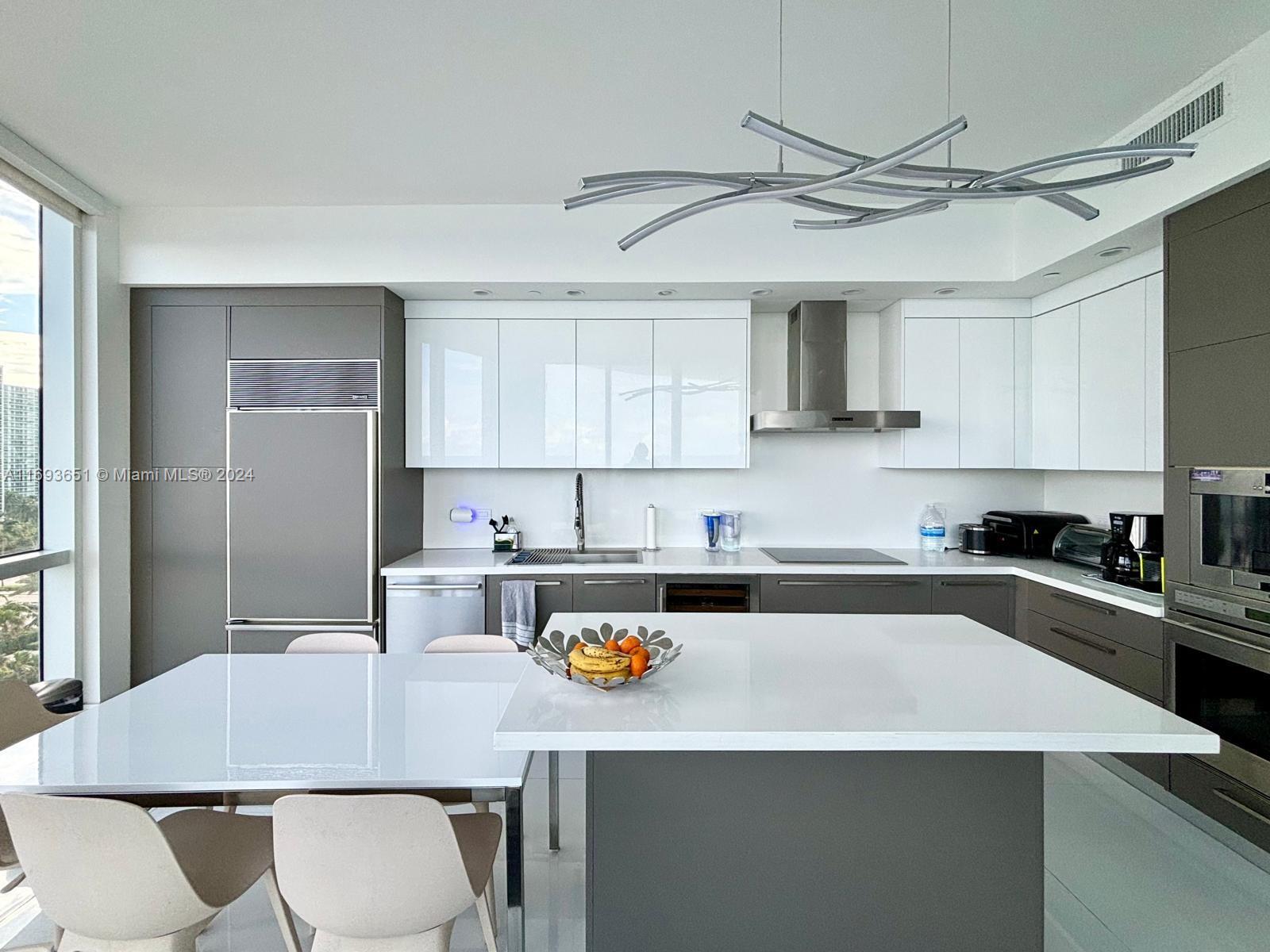 Discover the best luxury living in Trump Towers with this prime unit in the highly coveted '01 line'—fully renovated in 2024 for a modern, upscale aesthetic. This residence boasts an expansive balcony on the ideal floor, perfectly suited for embracing the beach lifestyle. The fully renovated kitchen and thoughtfully placed terrace make it easy to relax and entertain. With one dedicated parking space, this is beachside living at its finest!