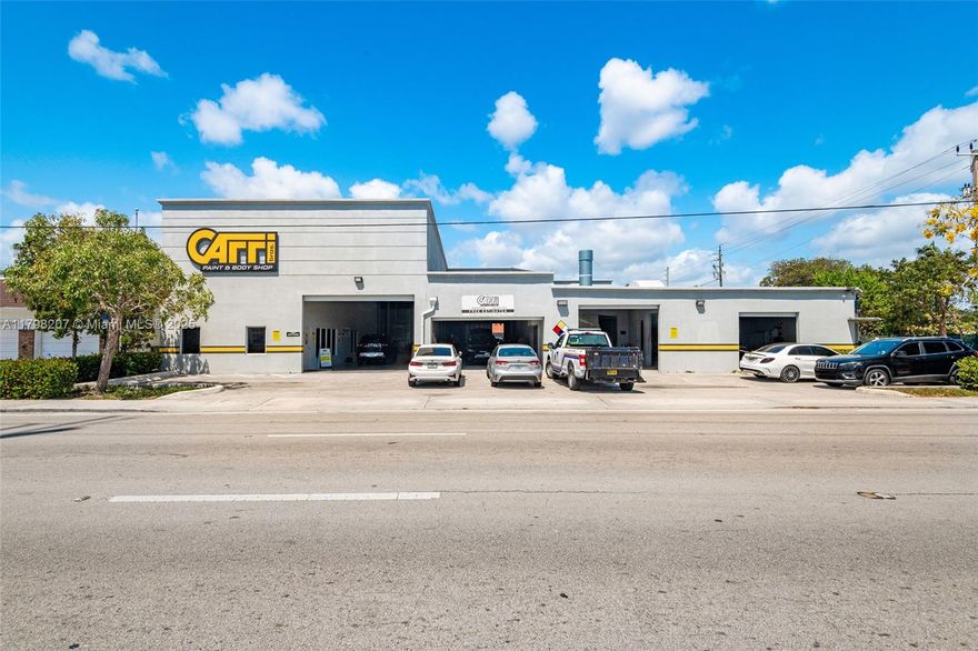 ONE OF A KIND GEM, FREE STANDING HIGH END BODY SHOP WITH OVER 35 YEARS OF GOOD WILL. SELLING THE BUSINESS AND THE BUILDING TOGETHER WITH ALL EQUIPMENT AND PAINT MIXING ROOM. FEATURING TWO HIGH END PAINT BOOTHS, ONE BEING OVERSIZED CAPABLE OF FITTING A FULL SIZE FIRE TRUCK WITH A LADDER. GREAT ACCOUNTS AND MANY WALK-IN CLIENTELE. NEAR MAJOR HIGHWAYS, LOCATED RIGHT OFF OF SOUTH DIXIE HIGHWAY.