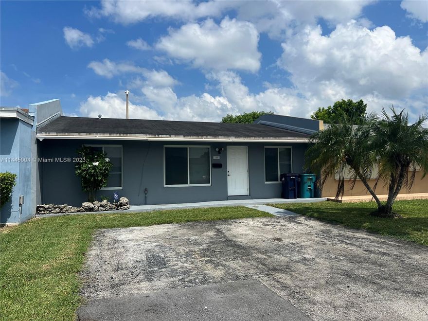 Welcome to this charming entry-level townhouse on a quiet street, perfectly suited for comfortable living. With 3 bedrooms and 1 bathroom, this home offers a convenient space and an inviting atmosphere that combines functionality with a warm ambiance. The living area features an open layout that leads to the ample kitchen with all new appliances. Plenty of counter space, pantry, and a breakfast area. Enjoy a brand new bathroom, tastefully designed and efficiently laid out. Covered terrace with outdoor space for entertaining. The property's location provides easy access to local shops, parks, and the FL Turnpike. All windows and doors are impact resistant. Freshly painted. New Roof. New AC. New washer and dryer. Move-in ready. Call today!