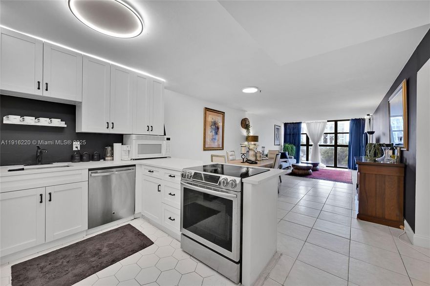 Experience coastal living at its best in this beautifully updated 1-bedroom condo! This bright and spacious residence features an open-concept kitchen flowing into a generous dining and living area, plus a private balcony perfect for morning coffee or sunset views. The oversized bedroom includes a large walk-in closet—ideal for effortless storage. Enjoy some of the lowest maintenance fees in the area and the peace of mind of a building that has already completed its 40-year recertification. Pets are welcome (with restrictions), and leasing is permitted after two years of ownership. Located just minutes from the beach, top shopping, and dining, this community offers true resort-style living with a fitness center, tennis courts, heated pool, sauna, BBQ area, and library.