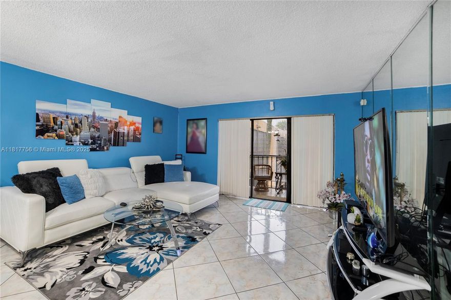 FREE HOA FOR 12 MONTHS! This home comes with a rare opportunity: the seller is stepping up to make your move-in even smoother by prepaying your HOA dues for the first 12 months!! 
Welcome to your new home in the heart of Kendall, Miami! This bright and airy 2-bedroom, 2-bathroom corner unit offers a spacious layout with plenty of natural light and cross-ventilation. Enjoy relaxing or entertaining on your private balcony, perfect for soaking in the Florida sunshine. Located in a well-maintained building. As a corner unit, you’ll benefit from added privacy and a quiet atmosphere. Unbeatable location – just minutes from major expressways (826 & 874).