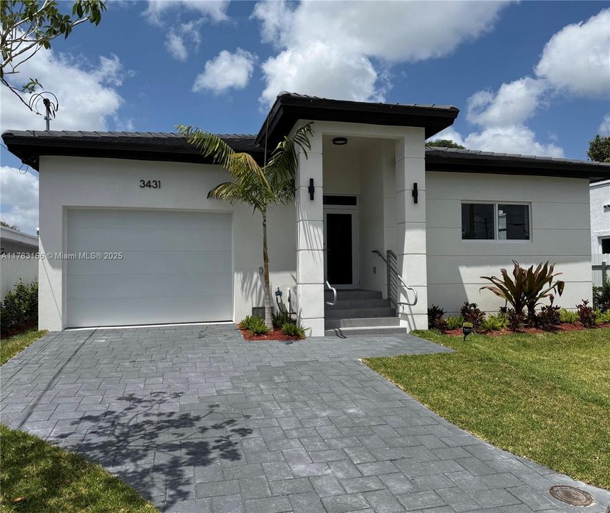 Price reduced to $899,000! Brand-new 1-story home featuring 3 bedrooms, 2.5 bathrooms, modern kitchen with stainless steel appliances, washer/dryer inside, 1-car garage plus driveway, impact windows, tile floors throughout, and fenced patio with covered porch. No HOA. Centrally located just 2 miles from Miami International Airport, minutes from the 836 Expressway and Downtown, and only a few blocks from Miami Freedom Park & Soccer Village—future home of Inter Miami CF and host of the 2026 World Cup. Excellent opportunity and unbeatable value!