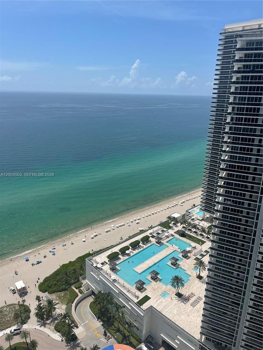 Best line in the building! Stunning high-floor residence offering breathtaking, unobstructed views of the ocean, Intracoastal, and the Miami & Ft. Lauderdale skylines. Ideally positioned just steps from the elevators at the prestigious LYFE Beach Resort, this unit features no rental restrictions—making it a perfect investment for Airbnb, short-term rentals, self-management, or enrollment in the hotel program.

Beautifully furnished and curated by Artefacto, the residence showcases high-end finishes, including Subzero and Bosch appliances, and includes the convenience of an in-unit washer and dryer. Designed for both luxury living and maximum income potential, the property boasts a proven track record with occupancy consistently exceeding 80%.

Enjoy world-class resort-style amenities such as two infinity-edge pools, expansive sundeck with private cabanas, on-site restaurants, a state-of-the-art fitness center, spa, and 24-hour concierge and front desk services. Prime location with direct beach access, and just minutes from top dining, shopping, supermarkets, casinos, and the renowned Gulfstream Park.

A rare opportunity to own a true income-producing gem in one of the most desirable beachfront resorts—must see!