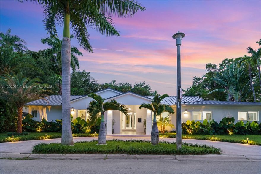 Presented is a rare opportunity to own a breath taking home in one of the Grove’s most desirable neighborhoods. 3500 East Glencoe sits on a 9,947 sq ft lot corner lot; the second largest lot in all of Glencoe. This 4 bedroom / 4 bath home with 3,617 Sqft is a turnkey renovated stunning Key West Modern masterpiece. A full renovation has been completed highlighted by a new metal roof, new pool deck, new appliances, fresh landscaping, interior and exterior walls completely redone & much more. High-end finishes & accents throughout the house including an invisible drain on the pool deck. Enjoy an ample front and side yard rarely found in this elite neighborhood. Walking distance to Ransom middle school and Kennedy Park. Centrally located between Brickell, Center Grove & Miami’s finest schools.