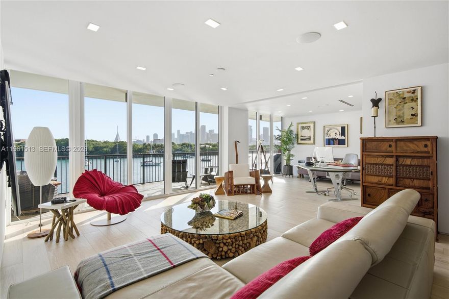 Spectacular views of Biscayne Bay & the downtown skyline from this beautiful home at 1000 Venetian. This fully renovated 3 bed/2.5 bath home (with two assigned parking spaces) is located in the desired east tower and has 2,445sf under A/C, with a one-of-a-kind, air-conditioned, hurricane rated solarium. (sq/ft per appraiser) This north & south facing, flow-through unit has great natural light and wall space perfect for an art collector. Floor to ceiling hurricane glass doors opening to an oversized terrace perfect for entertaining with Biscayne Bay as your backdrop makes this home feel like you're living on a yacht. Located on the red-hot Venetian Islands with easy access to everything Miami has to offer. Come see this truly unique home today!