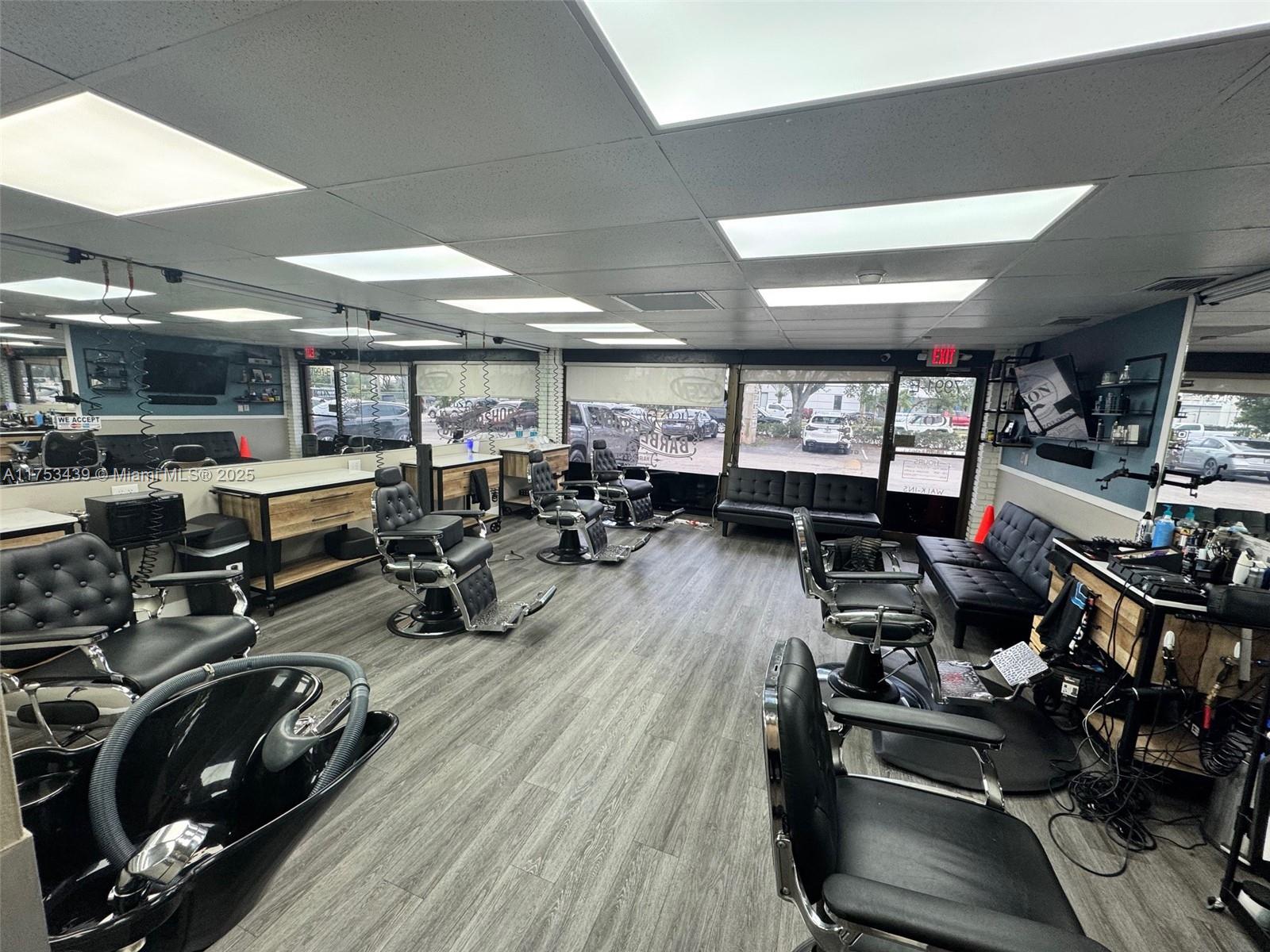 Turnkey barber shop for sale with 6 workstations. This established business is located in a prime, high-traffic area with excellent visibility and a loyal customer base. The shop is fully equipped and ready for a new owner to step in and start operating immediately. With two years remaining on the lease and a five-year renewal option, this is a fantastic opportunity for an owner-operator or investor looking for a profitable venture. Don’t miss out on this well-established shop in a great location. Call today for more details!