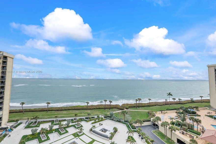 Poseidon himself couldn’t design a more perfect paradise. With soothing ocean breezes and dramatic views from every room, this beautifully updated 10th floor unit is the epitome of coastal glamour. Enjoy beach scenes from 2 light-filled bedrooms, living room, & a central kitchen. Features include 2 full bathrooms, a balcony for relaxing, storage galore. The community offers a unique resort lifestyle w/ pristine shoreline, fitness room, tennis courts, 2 pools, grills, 2 hot tubs, social rooms, walking trails, garage parking. The ideal residence for optimal adventure & relaxation. Access to Jupiter Resort & Spa, movie theater, 18-hole golf course, shops & exceptional restaurants. A golf cart taxi will even take you there!