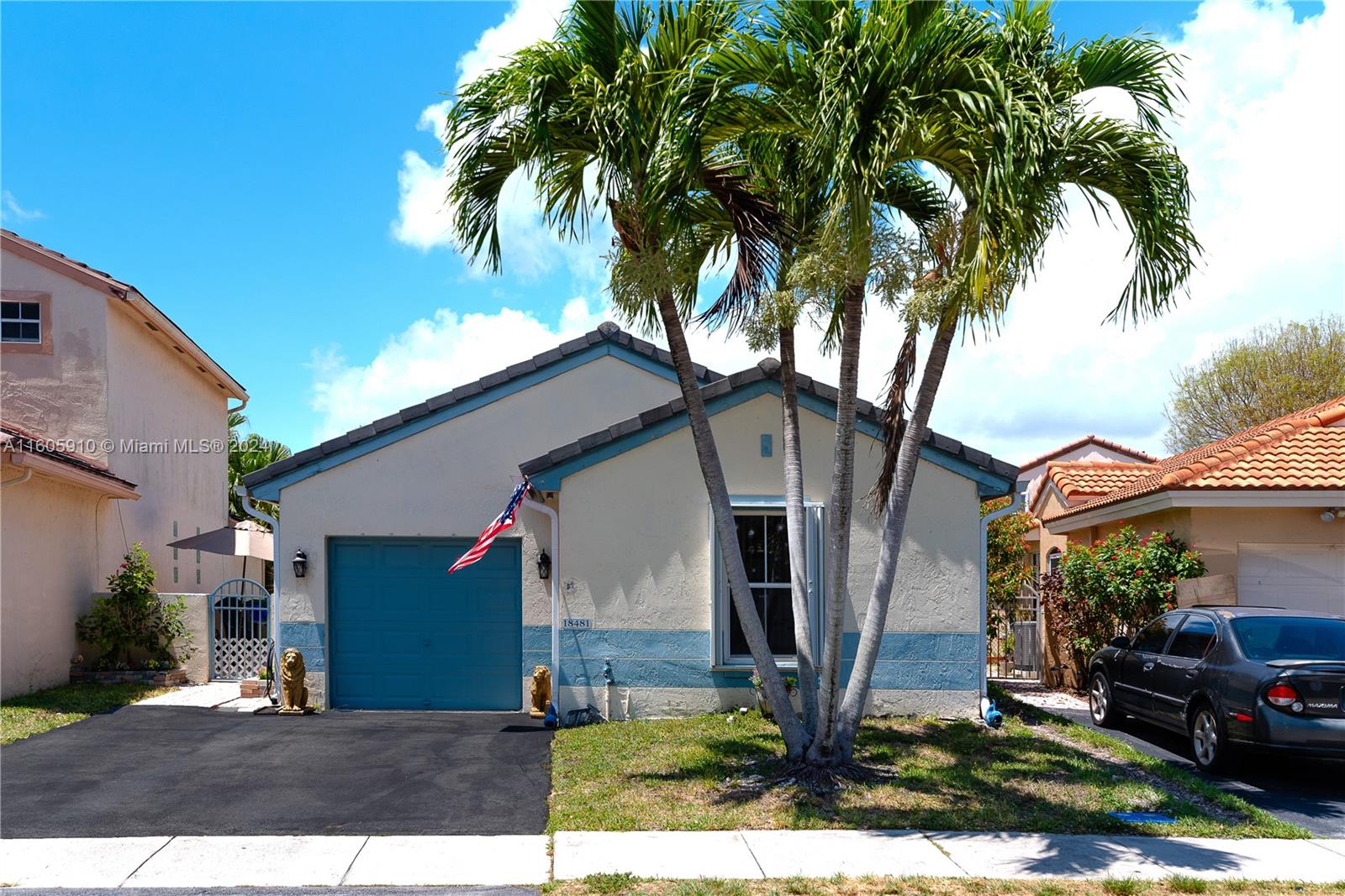 Property for sale at 18481 Northwest 21st Street, Pembroke Pines, FL, USA. Turn key 3/2 home in Dimensions North. Features: A schools Low HOA 2 houses from community pool Tile Roof-Replaced 2011. 10x17 paved side yard 10x14 covered screen porch EV charging station Hurracane accordion shutters