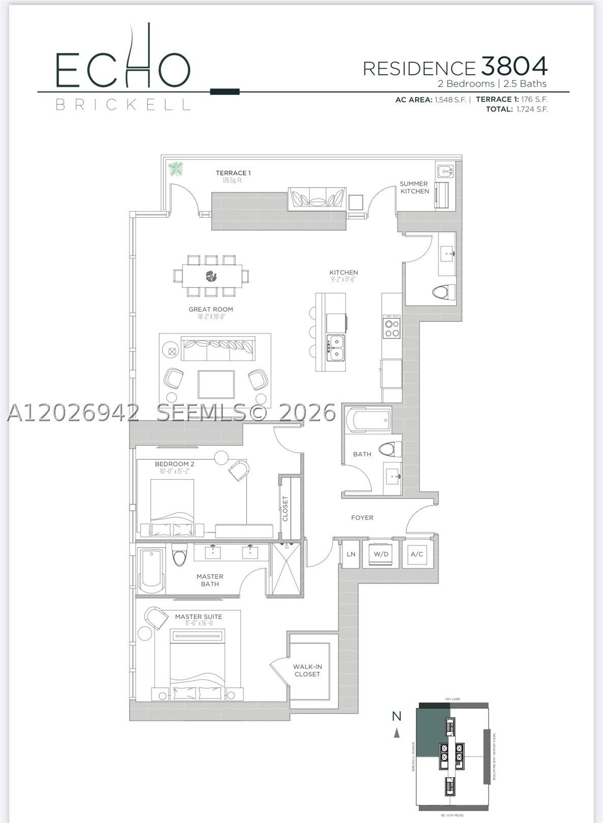 1451 Brickell Ave 3804