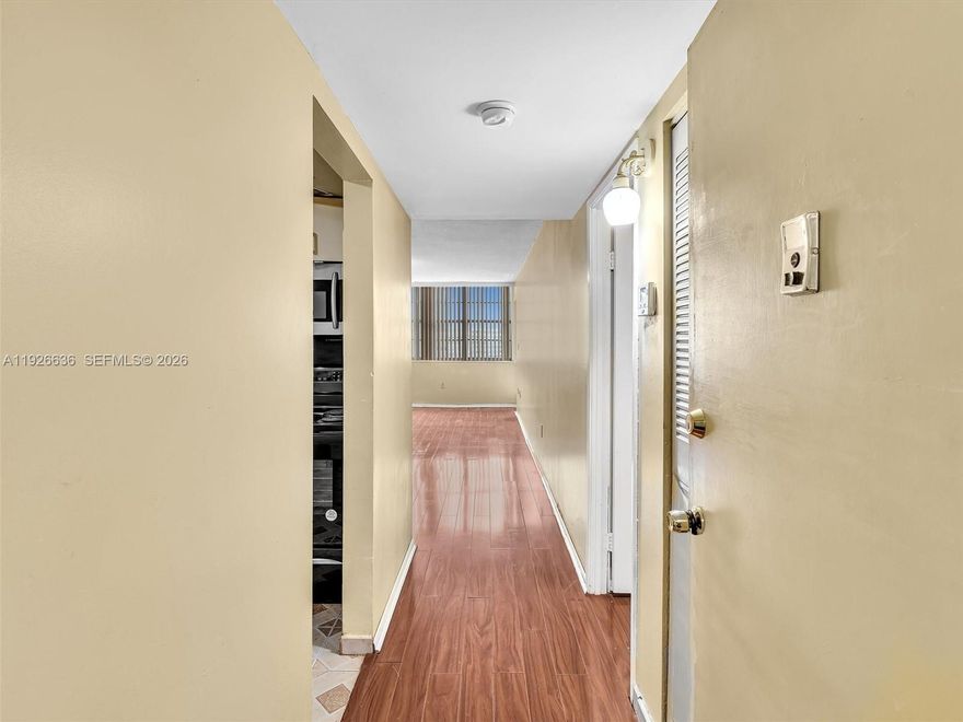 This unit is a large 1 bedroom 2 bath unit,  is located in a highly strategic and central area—just 7 minutes from Aventura Mall, 10 minutes from the beach, 20 minutes from Fort Lauderdale Airport, and 10 minutes from Miami Airport. The building features an impressive lobby, beautiful heated pools, a gym, and more.The condo offers a spacious layout with an open living–dining area and an open kitchen. Both the bedroom and living room have access to a large balcony. The air conditioning unit is newer, and the building has already completed its 40- and 50-year recertifications, making it fully financeable with most lenders. Maintenance fees are affordable. Stop renting and invest in your own home this year—give yourself this wonderful gift. Pictures are copyrighted.