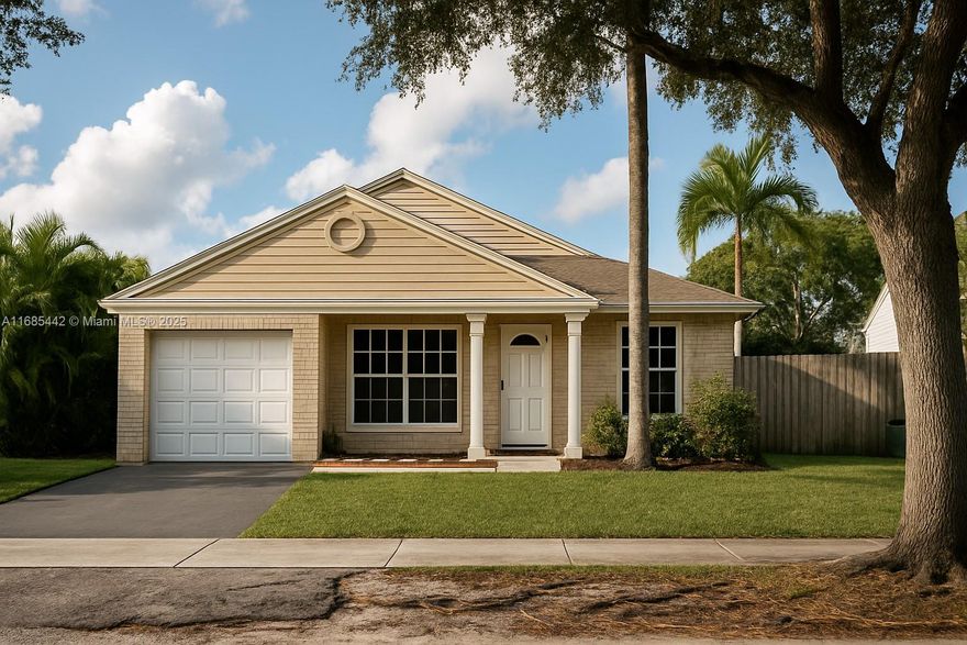 Welcome to Your Dream Home in Pembroke Pines!

Nestled in the heart of Pembroke Pines, this stunning home offers the perfect blend of comfort and style. With 3 bedrooms and 2 bathrooms, it’s ideal for families and those looking to entertain.

Step into a spacious living area that flows seamlessly into a great kitchen, creating an inviting atmosphere. The open floor plan extends to a lovely backyard, perfect for gatherings and outdoor enjoyment.

Enjoy easy access to local amenities, parks, shopping, and dining. Don’t miss your chance to make this beautiful home yours!