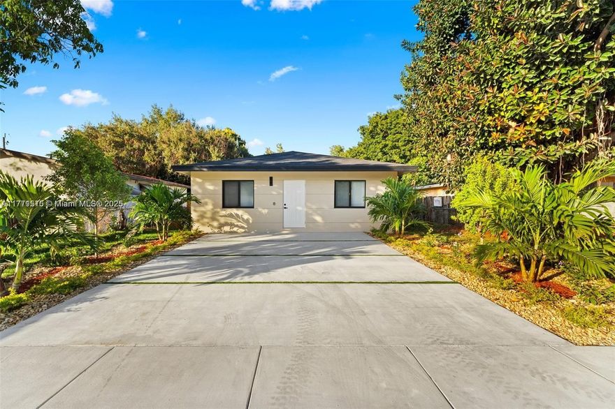 Don't miss your chance to rent a brand-new construction home in the up-and-coming North Miami Beach! This 1,454 sq ft home offers 4 spacious bedrooms and 2 bathrooms, large ceramic tile flooring, an open kitchen with quartz countertops and stainless steel appliances (to be installed before move-in), plenty of natural light, and impact windows that help reduce insurance costs! Located in a quiet neighborhood with many supermarkets, stores, and plazas nearby, you'll be just 10-20 minutes away from Brickell, Downtown, South Beach, the Design District, and Wynwood. Experience the convenience of new construction in an area currently undergoing significant development—seize the opportunity to rent in this growing neighborhood before it's too late!