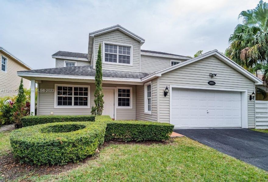 This spacious and elegant 4bd, 3bth + den/office with a 2-car garage is located in the desirable community of Country Walk in the Kendall area.  This well maintained home has wood and ceramic floors throughout, eat-in-kitchen, primary bedroom has en-suite bathroom and two spacious walk-in closets.  Screened patio opens to a lush and private patio area, perfect for entertaining. Beautiful tree lined streets with amenities including resort style pool & spa, tennis courts, basketball court, children play area, clubhouse w/activity rooms.  Property is located within within walking distance of the community clubhouse and elementary school.  This community has 24-hour security patrol.  No pets and non-smokers only please.