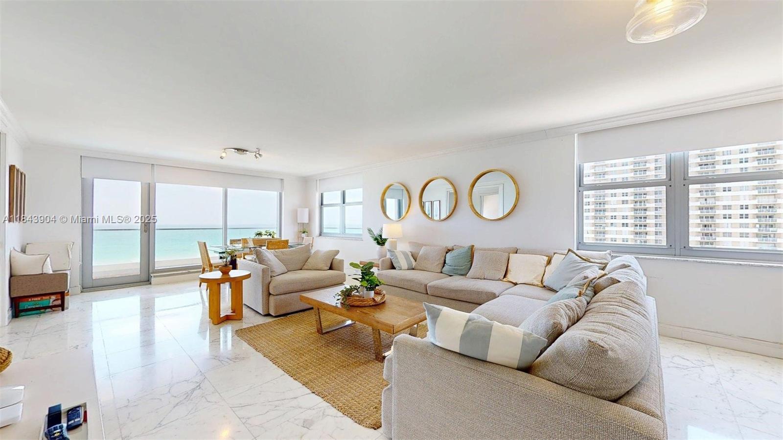 Experience coastal luxury at its finest in this stunning oceanfront residence in Malaga Towers in Hallandale Beach. This beautifully appointed 2-bedroom, 2.5 bath condo boasts breathtaking direct ocean views from every room. Step out onto your private balcony and savor sunrises over the Atlantic or unwind to the sound of the waves.The interior features an open, light-filled layout with impact windows, a modern kitchen with granite countertops, and spacious bedrooms designed for comfort and relaxation. The primary suite offers an ensuite bath and generous closet space. Located in a well-maintained building with premium amenities including a beachfront pool, fitness center, 24-hour security, and covered parking. Just minutes from fine dining, shopping, Gulfstream Park, and Aventura Mall.