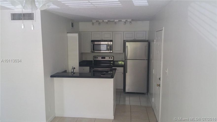 SPACIOUS COMPLETELY REMODELED, 1 BEDROOM, 1 BATH, CONDO - TOP FLOOR CENTRALLY LOCATED TO POOL. FRESHLY PAINTED, NEW STAINLESS STEEL APPLIANCES, NEW TILE. ENTER ON 2ND FLOOR TO LARGE LIVING & DINNING ROOM, OPEN KITCHEN. LARGE MASTER BEDROOM WITH WALK-II N CLOSET. STORAGE AREA ON BALCONY. LOCATED IN QUIET HOLLYWOOD COMMUNITY. NEAR SHOPPING, POLICE DEPT, HOSPITALS, GROCERY STORE, SHOPPING. NEAR DOWNTOWN HOLLYWOOD, BEACH. 15 MIN FROM AVENTURA MALL.