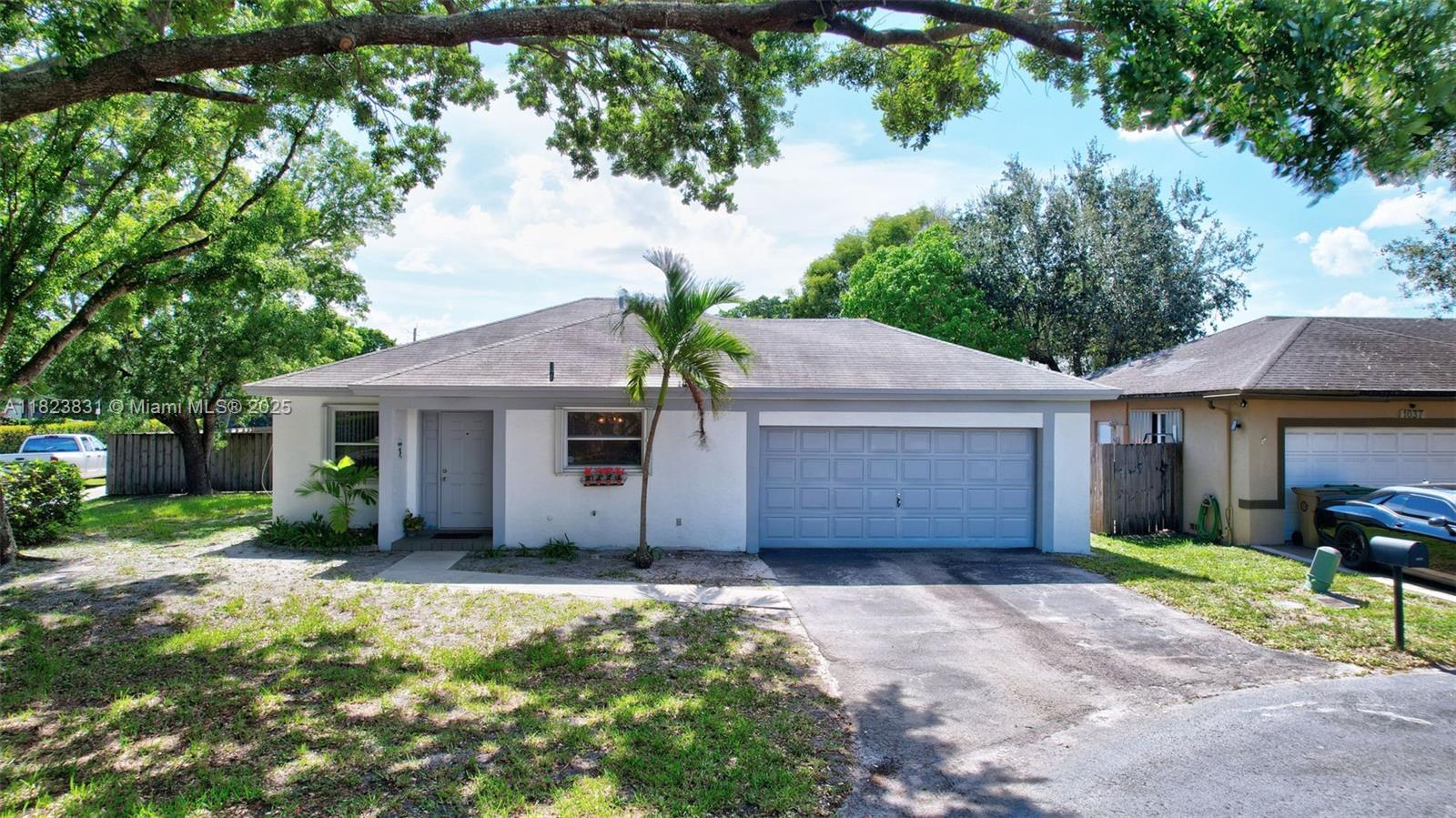 Welcome to this centrally located 3-bedroom, 2-bath single-family home nestled on a quiet cul-de-sac in the heart of Davie. This well-maintained home features a 2017 roof, a 2025 AC unit, full accordion shutters, and has been freshly painted both inside and out. Enjoy the spacious extended 2-car garage (620 sqft)—perfect for storage or a workspace. The neighborhood is conveniently located with low HOA fees, just minutes from top-rated schools, parks, shopping, dining, and major highways. A Must See! Seller requires all Buyers to have pre-approval or proof of funds before showing.