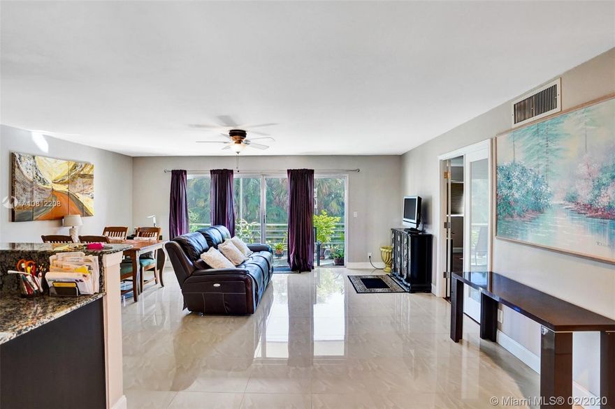 Fully renovated and upgraded Large 2 bedroom 2 baths in a quiet and well maintained 55 plus building. 
 Minutes from the beach and Aventura.  This apartment is in perfect move in condition.