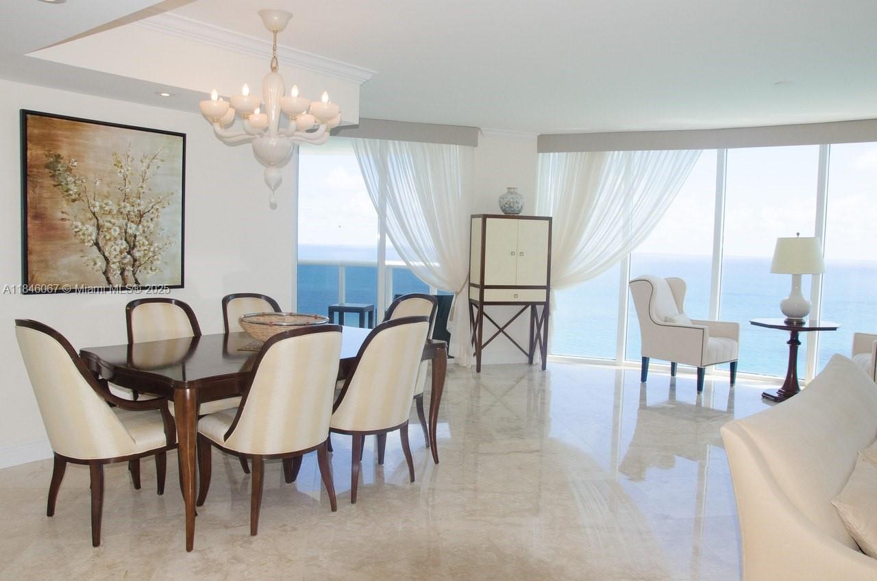 VERY BRIGHT AND SPACIOUS UNIT WITH BREATHTAKING OCEAN VIEWS FROM EACH ROOM. THE BEST LINE IN THE MOST DESIRABLE BUILDING IN THE HEART OF SUNNY ISLES BEACH. FULLY FURNISHED. 24 HOURS SECURITY, VALET, STATE OF THE ART FITNESS CENTER, RESTAURANT AND MUCH MORE! AVAILABLE ON AUGUST 1ST, 2025. FOR SHOWINGS AND MORE INFORMATION PLEASE CALL OR TEXT LA.