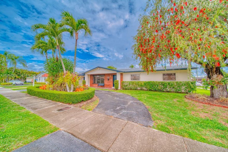 Rare corner-lot opportunity with exceptional potential in the heart of Miami! This spacious 4-bedroom, 2-bath residence offers approximately 3,000 sq ft of living space on a generous 9,000 sq ft lot, ready for its next chapter.

Featuring an open kitchen layout, expansive living areas, a large flex room ideal for a media room, office, or additional living space, and a dedicated laundry room, the floor plan offers both flexibility and functionality.

Step outside to a truly special highlight, a distinctive brick pool with in-ground and above-ground elements, surrounded by a charming brick enclosure that creates a private, garden-like retreat perfect for relaxing or entertaining. The corner lot enhances curb appeal and provides additional space that sets this home apart.

A recently replaced roof adds value and peace of mind. With its size, layout, and prime location, this home offers an exceptional opportunity to create and customize to your vision.

Don’t miss this unique opportunity, schedule your private showing today!