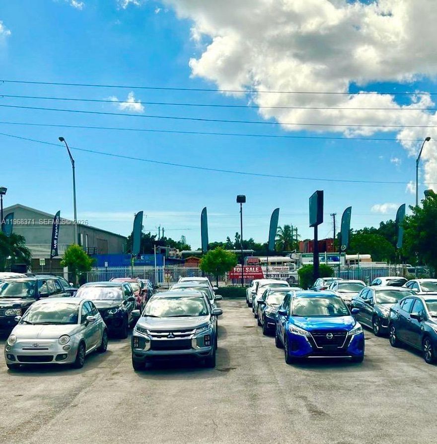Excellent opportunity to acquire a well-established auto dealership business in a prime Miami location near the airport. Sale includes the business only (real estate not included). The property accommodates approximately 50–60 vehicles and features 1,000 sq ft of fully air-conditioned office space.

The sale includes all office furniture and equipment. All licenses are current and in good standing. Strategic location with high visibility and easy access to major highways and airport traffic. Turnkey operation ready for a new owner to take over and grow.