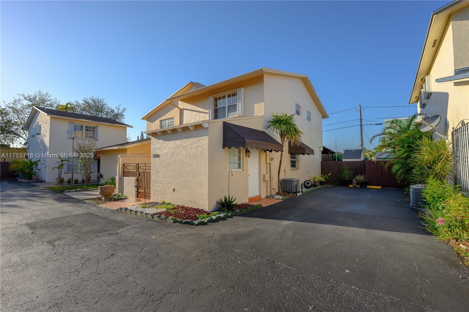 This beautifully renovated 2-bedroom, 2.5-bathroom townhouse is located in a peaceful, secure gated community. The split plan is very efficient and great for entertaining with half bath downstairs. The property features a new Air conditioning (ducts cleaned yearly) freshly painted interior and vaulted ceilings in an additional room that can be used as a den/bedroom or other varied use. The updated kitchen offers modern appliances and ample storage. Measurements provided upon request.
Enjoy the convenience of two dedicated parking spaces, plus visitor parking. The family-friendly community offers safe play areas for kids, and the central location provides easy access to shopping, dining, schools, and major highways.
Larger than tax roll. square foot per owner 1,577