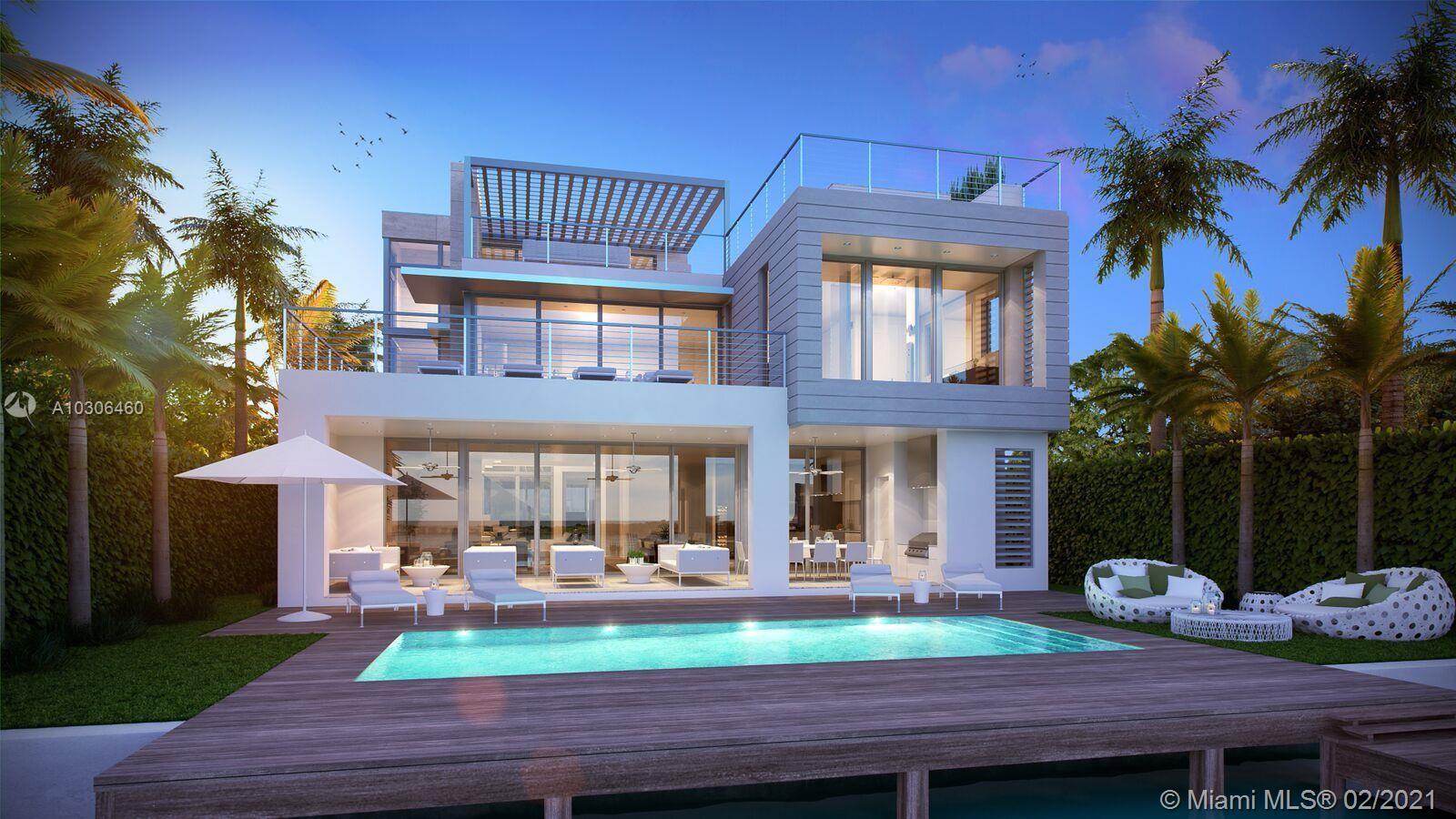 UNOBSTRUCTED PRIME VENETIAN ISLANDS WATERFRONT LOT ON THE WIDE OPEN BAY...WITH PLANS FOR A MODERN VILLA! Enjoy 60 feet of Open Biscayne Bay views on 9,000 SF LOT. Plans for 6 Bedroom, 6.5 Bathrooms + Cabana Bath with outdoor shower. 6,602 Adj Gross Interior Sq. Foot Contemporary Home with elevator access to the Rooftop Deck for stunning sunsets.