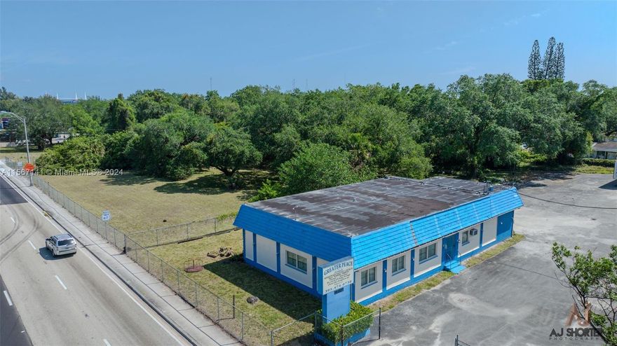 This is a fantastic development opportunity that comes with a spacious worship center on-site. It is conveniently located in a high-traffic area right next to SR 826 and 27th Ave. The package consists of three folios, one of them with a worship center, covering an area of 33,890 acres and two vacant lots measuring 55,500 sq ft and 15,789 sq ft. Both of these lots have a beautiful canopy of trees, making for a combined total of 2.4 acres of unlimited possibilities.