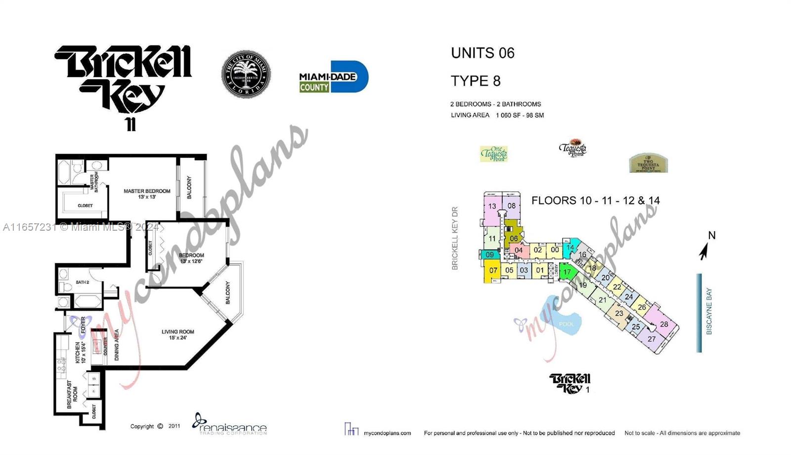 BRICKELL KEY II CONDO - Residential Lease