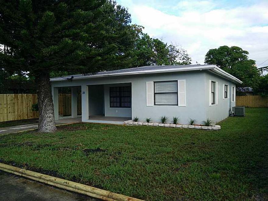 Beautiful home located on quiet street just outside of  ever popular Wilton Manors.  Property within minutes from beaches, Downtown Fort Lauderdale, and shopping and entertainment.  Large 3 bedrooms,2 full bath, new stainless steel Appliances and quartz  counter tops in kitchen, with fresh interior updates throughout.  Exterior features a fully fenced yard, patio deck, and covered garage.