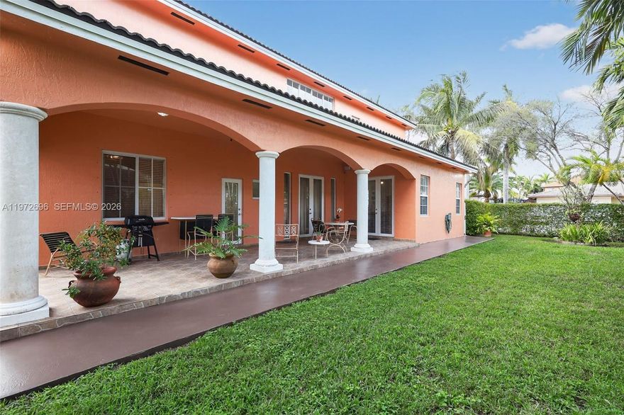 Exquisite Miami Lakes Estate | 16613 NW 77th Path
Experience the pinnacle of South Florida living in this stunning 5-bedroom, 3-bathroom residence, perfectly situated on a lushly landscaped corner lot in the heart of prestigious Miami Lakes. This move-in-ready home blends architectural elegance with the vibrant, community-focused lifestyle that makes this area so highly coveted.
Striking Curb Appeal
From the moment you arrive, the "wow" factor is undeniable. The home is bookended by two separate paver driveways providing ample parking for four vehicles, framing a dramatic entrance. A majestic arched window and a sweeping second-story balcony overlook the tropical, well-manicured grounds, creating a sophisticated first impression.
Sophisticated Interior Design
Step inside to find a grand layout designed for both formal entertaining and comfortable daily living:
Grand Spaces: Soaring cathedral ceilings in the living area and elegant coffered ceilings throughout the home.
Premium Flooring: Beautiful tile spans the entire main level, while the second floor features high-quality laminate throughout the bedrooms.
Chef’s Layout: Seamless flow between the formal living and dining rooms.
Master Retreat: An oversized sanctuary featuring a private en-suite bath with a soaking tub, standalone shower, and separate his-and-her vanities.