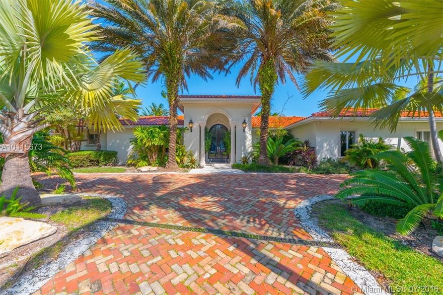 Lavishly updated Old Cutler Bay showcase boasts a prime cul-de-sac location, wide lagoon views, 178 feet on the water, a 60-foot dock, a 1,500-lb lift and no bridges to the bay. Lushly landscaped in highly sought, 24-hour-gated, Old Cutler Bay: inset limestone floors; exquisite millwork; luminary lighting; Wolf & Subzero appliances; and more. A simply wonderful family home with a splendid Master; spacious Family Room; Office; Gym/Playroom; plus Maid's or Guest Quarters with a separate entry.